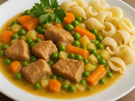 Misku s cestovinami a zeleninou