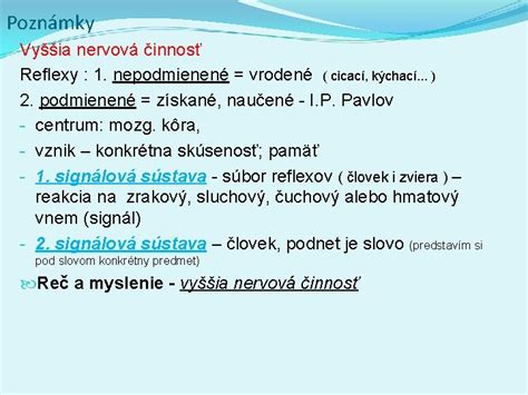 Infografika porovnávajúca vrodené a podmienené reflexy