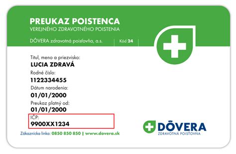 preukaz poistenca