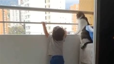 Dieťa a vtáčiky na balkóne