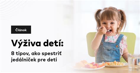 štruktúra detskej stravy