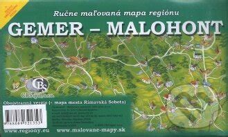 Mapa regiónu Gemer a Malohont
