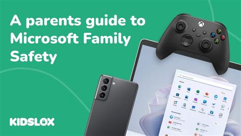 Ilustrácia rozhrania Microsoft Family Safety