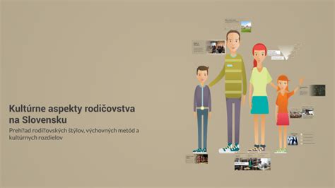 Ilustrácia zobrazujúca rôzne aspekty rodičovstva a výchovy