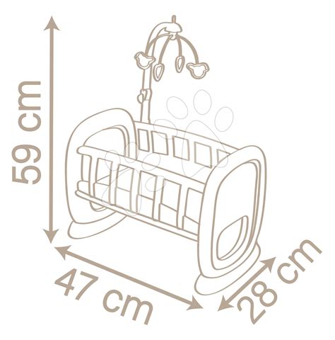 Elegantná čalúnená kolíska s bábätkom