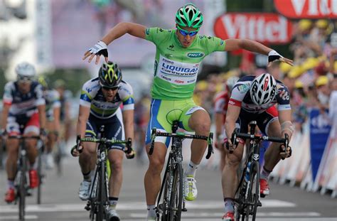 Peter Sagan oslavuje víťazstvo na Tour de France