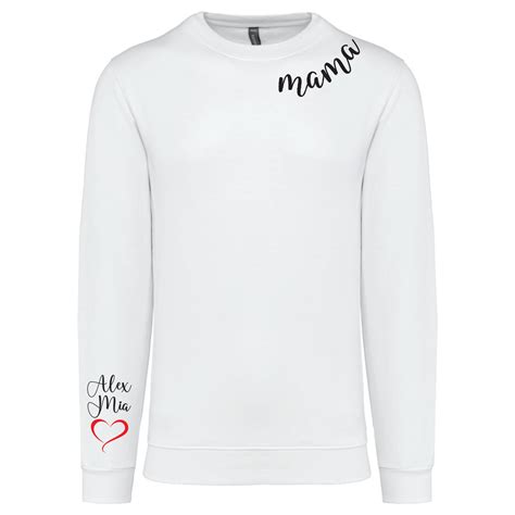Mikina s nápisom MAMA a menami detí