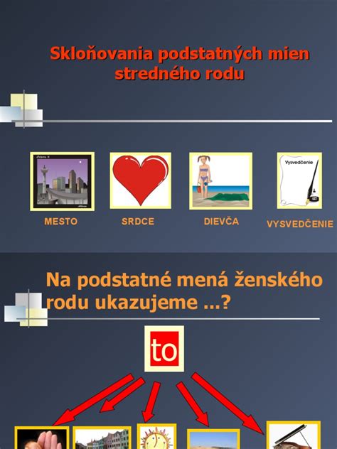 Infografika so zhrnutím skloňovania podstatných mien