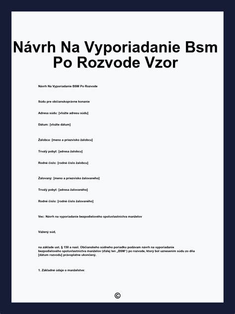 Graf ilustrujúci proces vyporiadania BSM