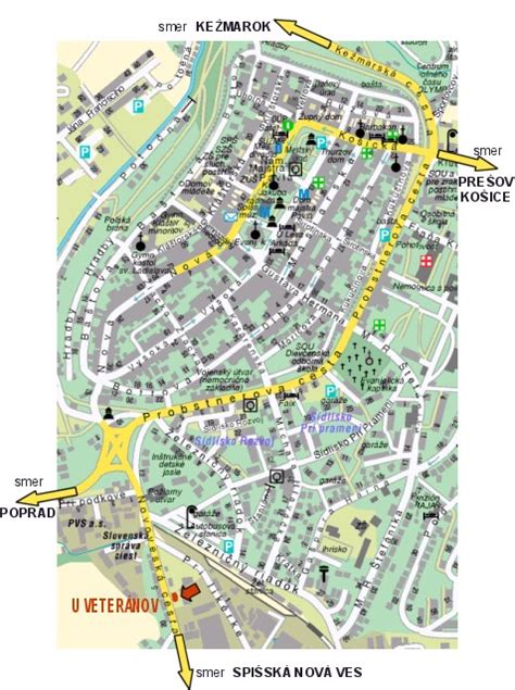 Mapa Betlehema s vyznačeným miestom narodenia