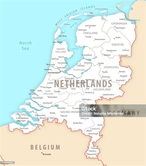 Mapa Nizozemska v 16. storočí