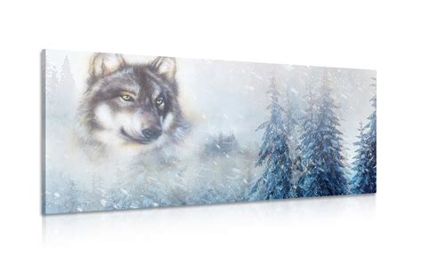 Husky v zasneženej krajine