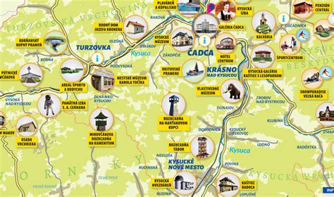 Mapa podtatranského regiónu