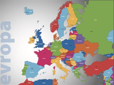 mapa Európy s vyznačenou Viedňou