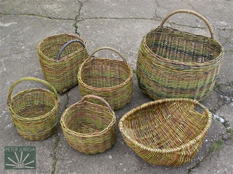 Rôzne druhy prútených košov