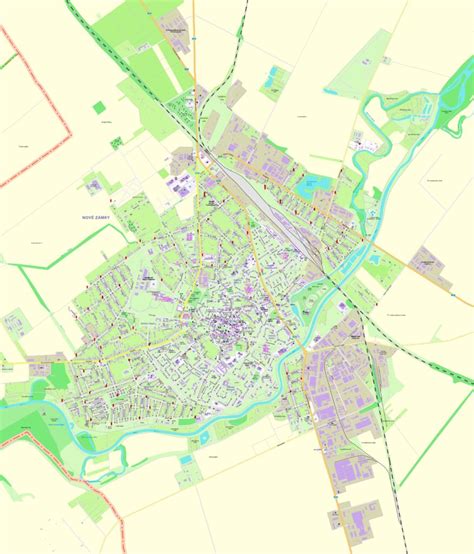 Mapa jaslí v Nových Zámkoch a okolí