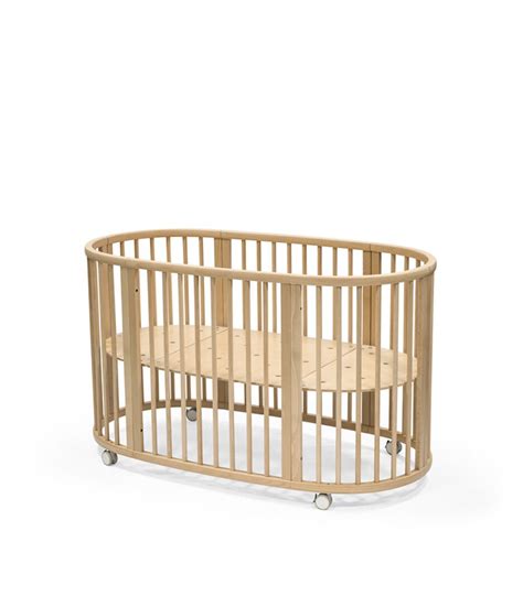 Detail materiálu a konštrukcie postieľky Stokke Sleepi