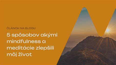Infografika o výhodách meditácie a mindfulness
