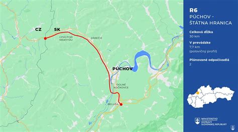 Mapa Púchova s vyznačenou polohou centra