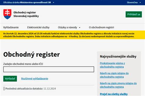 Ilustrácia Obchodného registra SR