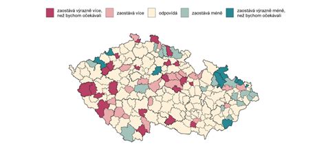 Mapa znázorňujúca rozdiely v prístupe k vzdelaniu v závislosti od socioekonomického statusu