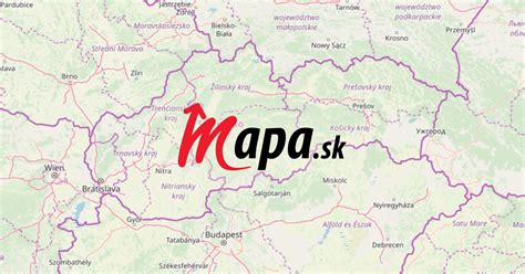 Mapa mesta Snina
