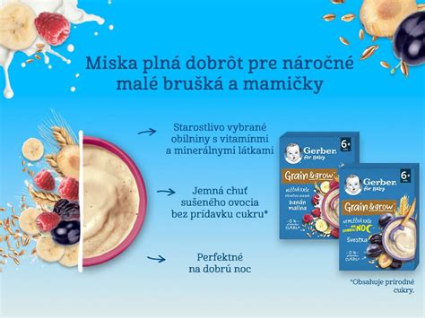Ilustrácia rôznych druhov obilnín vhodných pre detské kaše