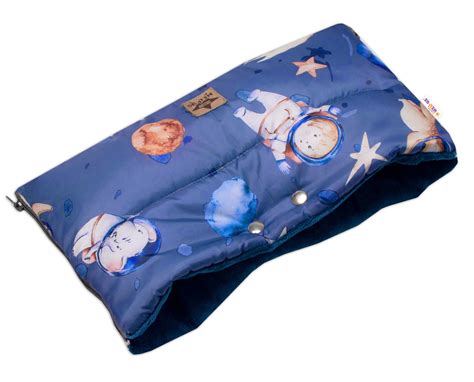 Tmavomodrý rukávnik na rukoväť kočíka