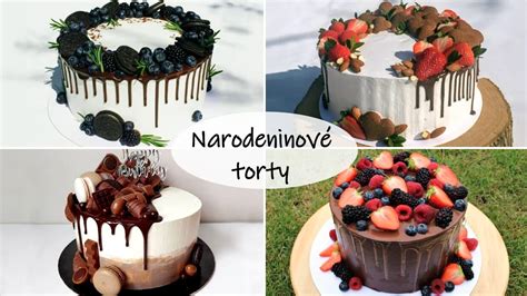 Detail zdobenia torty ovocím a čokoládou