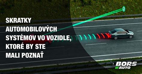 Schéma aktívnych bezpečnostných systémov vo vozidle