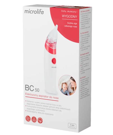 Ilustrácia elektrickej nosovej odsávačky Microlife BC 50 v akcii s dieťaťom