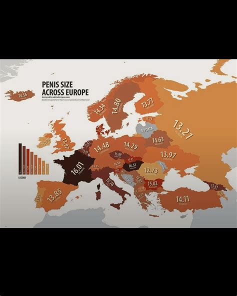 Vizualizácia priemernej veľkosti penisu