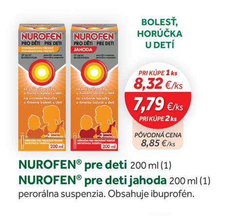 Tabuľka s odporúčaným dávkovaním liekov na zníženie horúčky pre deti