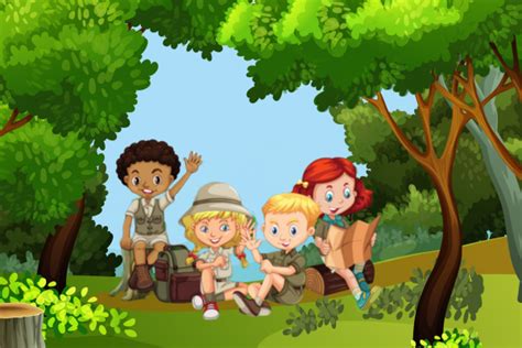 Ilustrácia aprílového dieťaťa v prírode