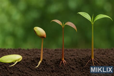 Ilustrácia rastúcej rastliny