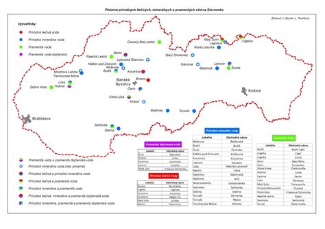 Mapa prírodných liečebných kúpeľov na Slovensku