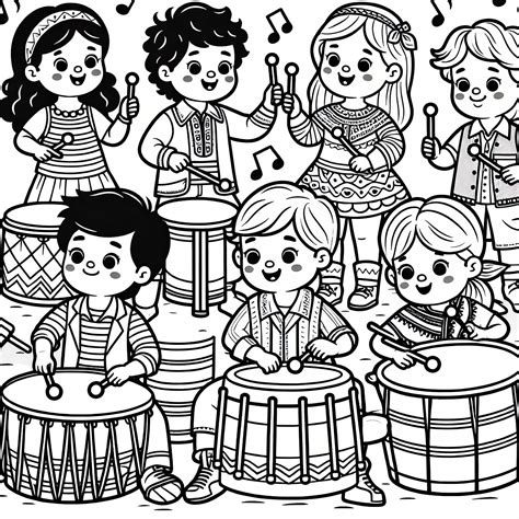 Deti hrajú na hudobné nástroje