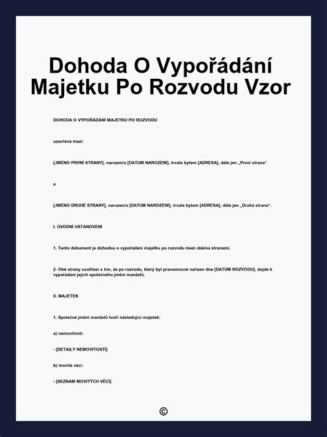 Rozvod a majetkové vyporiadanie