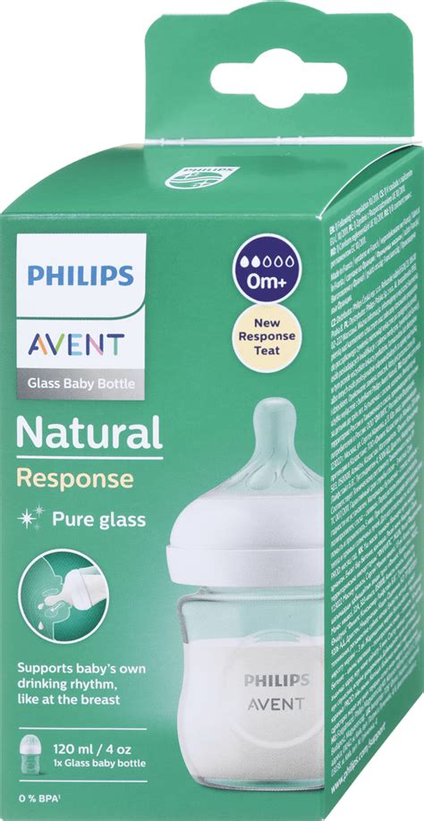 Sklenená dojčenská fľaša Philips AVENT Natural