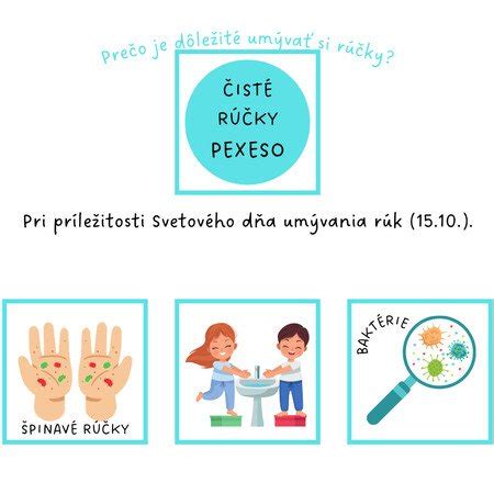 Ilustrácia dôležitosti umývania rúk u detí