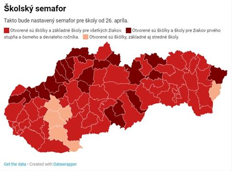 Mapa: Rozloženie stredných škôl na Slovensku