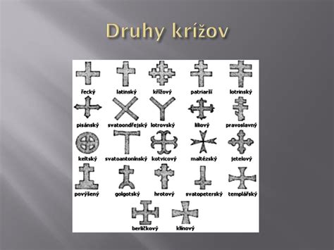 Rôzne druhy krížov