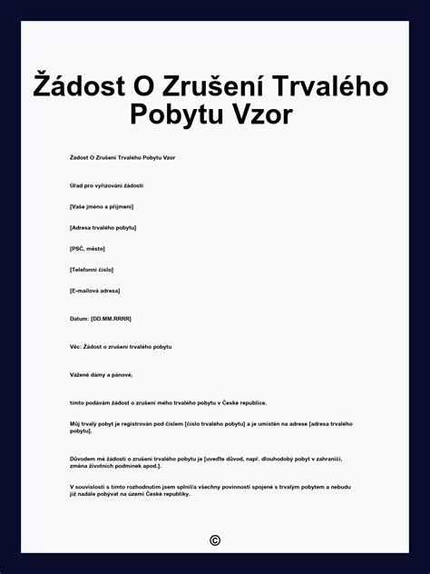 Proces zmeny trvalého pobytu