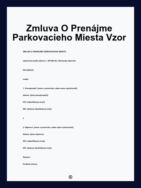 Ilustrácia rodinného parkovacieho miesta