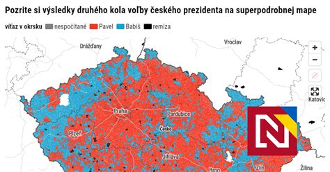 Výsledky prezidentských volieb na mape Slovenska