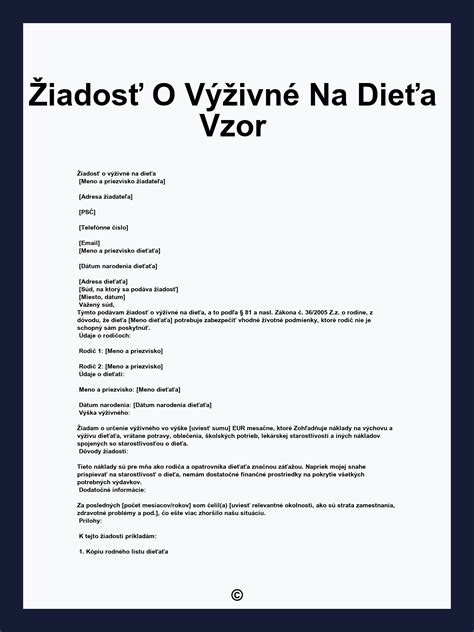štruktúra procesu žiadosti o náhradné výživné