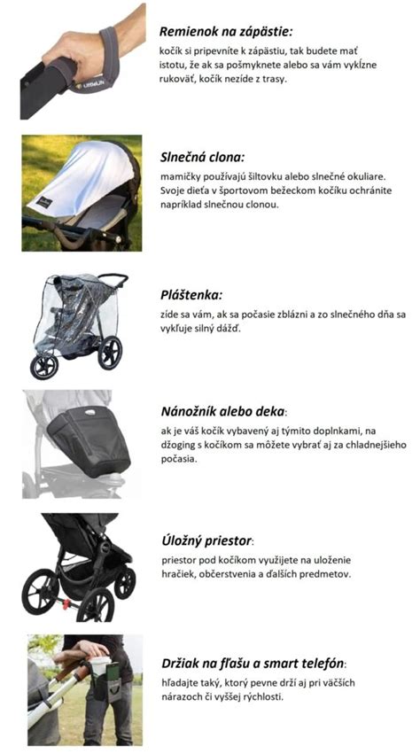 Ilustrácia rôznych typov zvukových hračiek na kočík