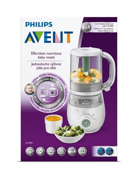 Ilustrácia Philips Avent parný hrniec a mixér 4v1