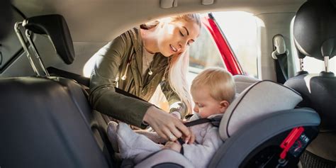 Ilustrácia správneho upevnenia dieťaťa v autosedačke