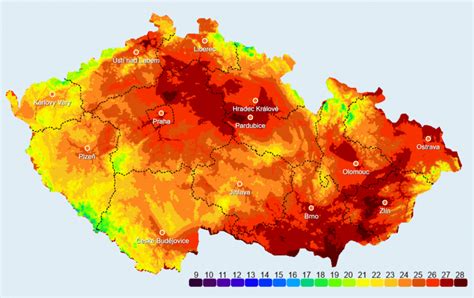 Grafika vysvetľujúca TOG hodnoty a odporúčané teploty